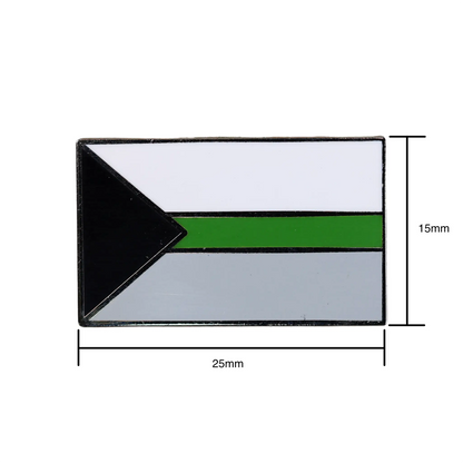 Demiromantic Flag Lapel Pin