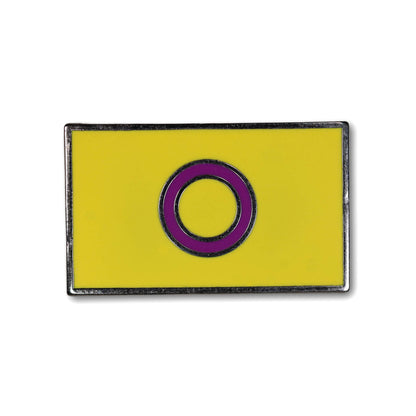 Yellow rectangle with a purple circle in the center on a white background